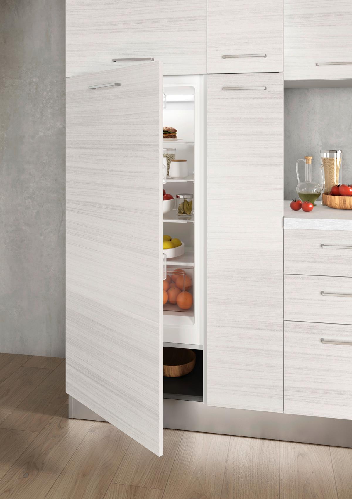 Küchenzeile Olimpia Mit Geräten 300 Cm Weiß - Eukalyptusholzfarben/Alufarben, LIFESTYLE, Kunststoff (300cm) - MID.YOU