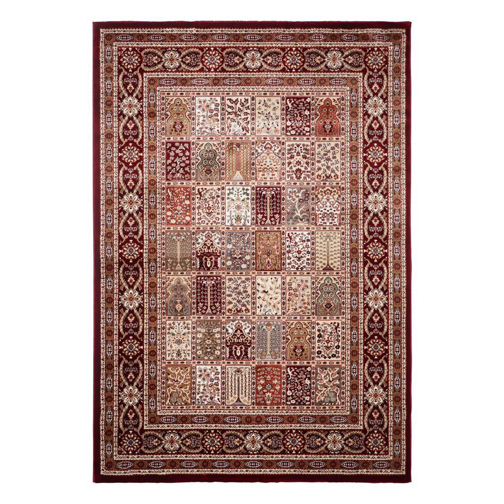 Orientalischer Webteppich Rot Natutfaser Alois 120x170 cm