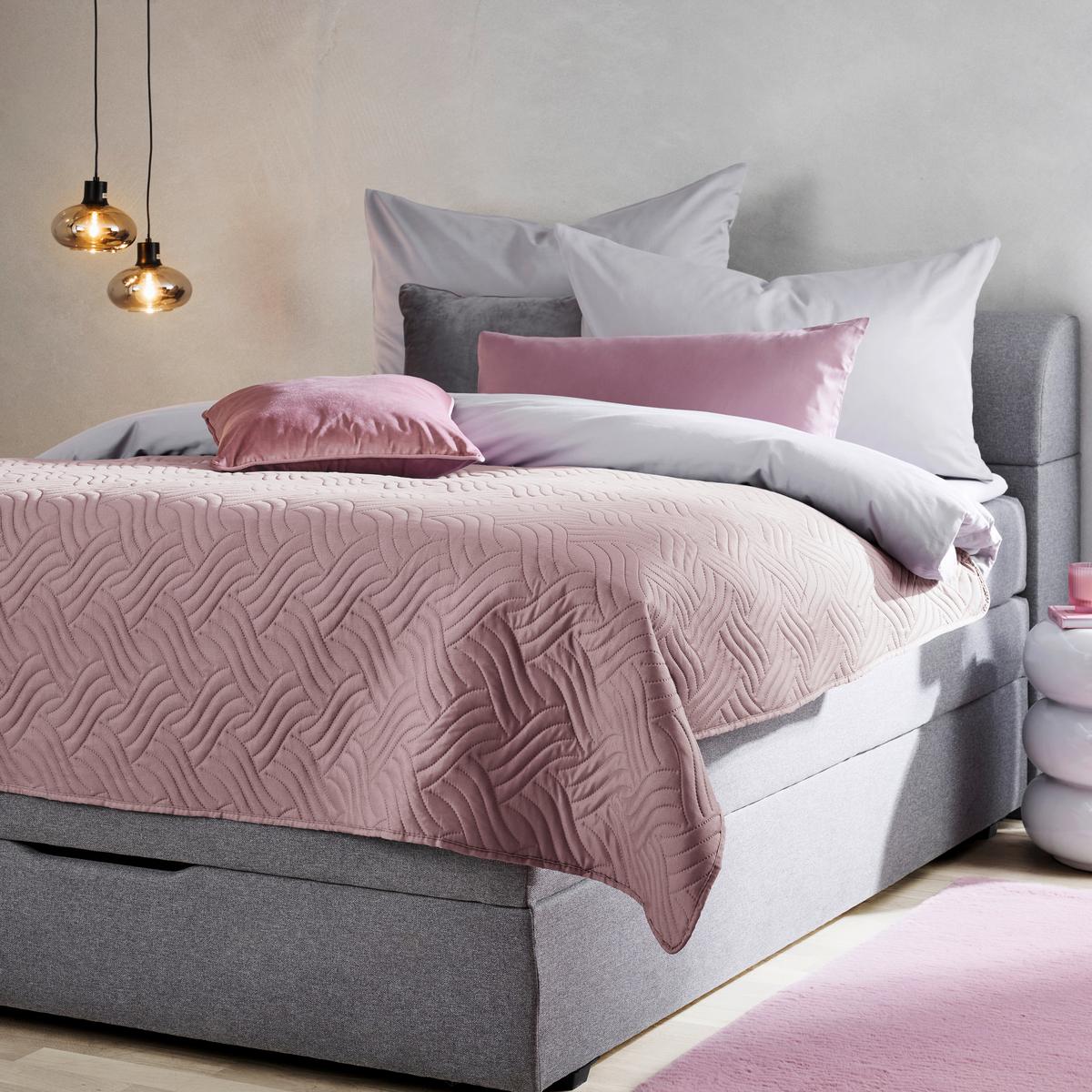DENNÁ PRIKRÝVKA BENNO - ružová, textil (160/220cm) - Mömax