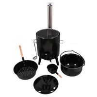 Dutch Oven Metall - Schwarz, LIFESTYLE, Metall (45,5/92/49,5cm)