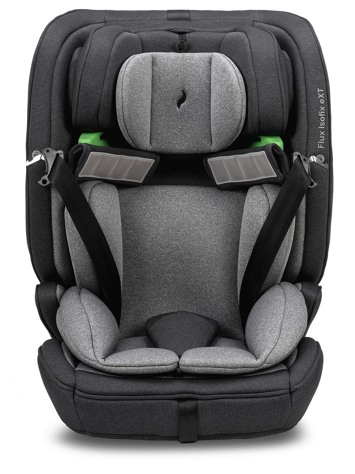 Kinderautositz 102-305-252 Flux Isofix Ext - Schwarz/Grau, Basics, Kunststoff/Textil (44/61.5/47cm) - Osann
