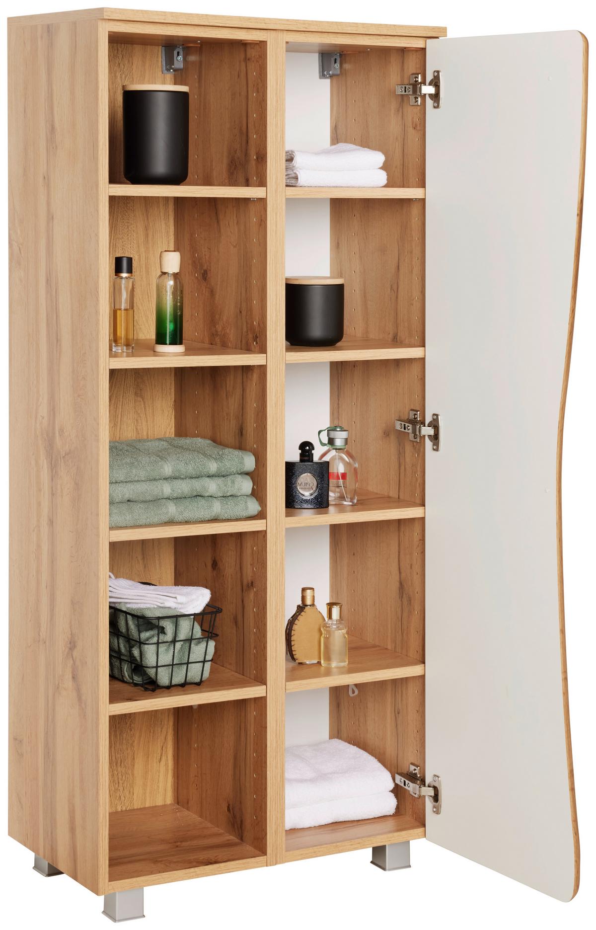 Midi skrinka SÖLDEN -EXKLUSIV- - dub wotan, Lifestyle, kompozitné drevo (60/130/35cm) - Premium Living
