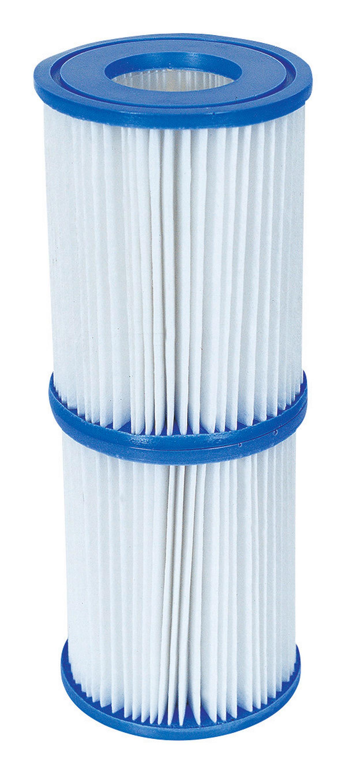 Aufstellpool Rund inkl. Pumpe D/H: 457x84 cm - Blau/Weiß, Kunststoff (457/84cm) - Bestway