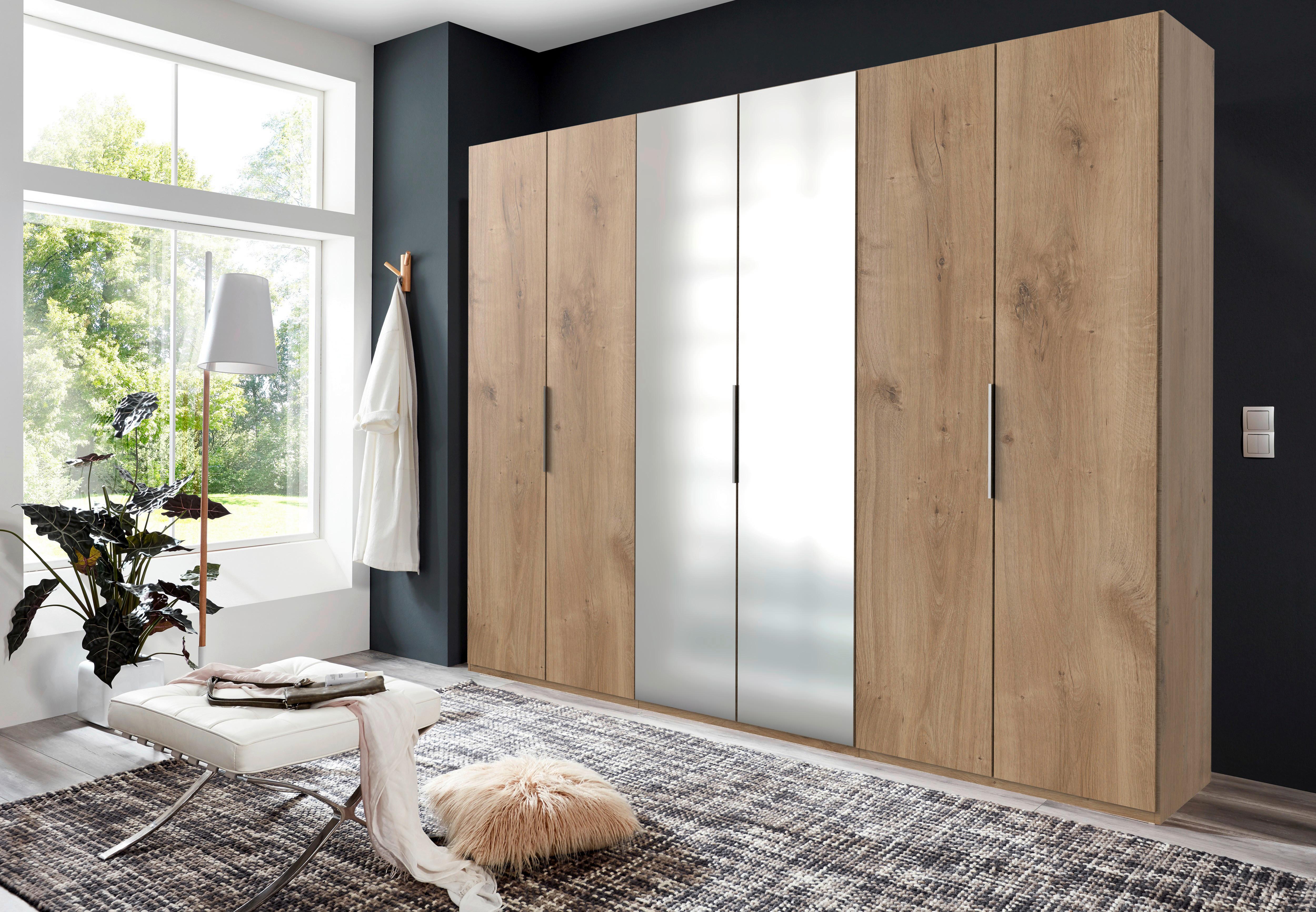 Drehtürenschrank 300 Cm Level Eichefarben Dekor - Eichefarben, MODERN, Holzwerkstoff (300/236/58cm) - MID.YOU