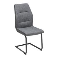 Židle Canio tmavěšedá - černá/tmavě šedá, Moderní, kov/dřevo (44/96/57cm) - Bessagi Home