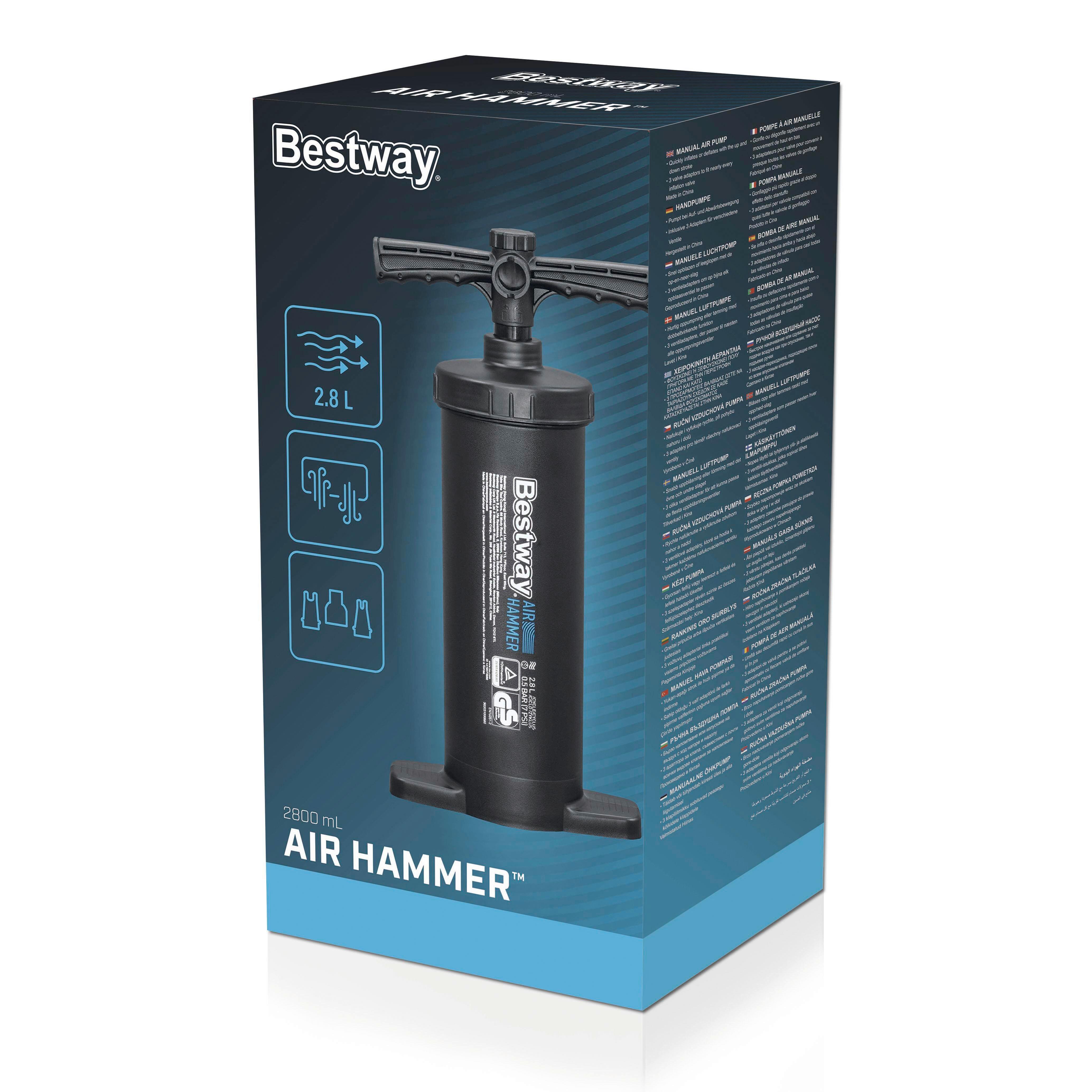 Kézi Pumpa Air Hammer - fekete, Basics, fém