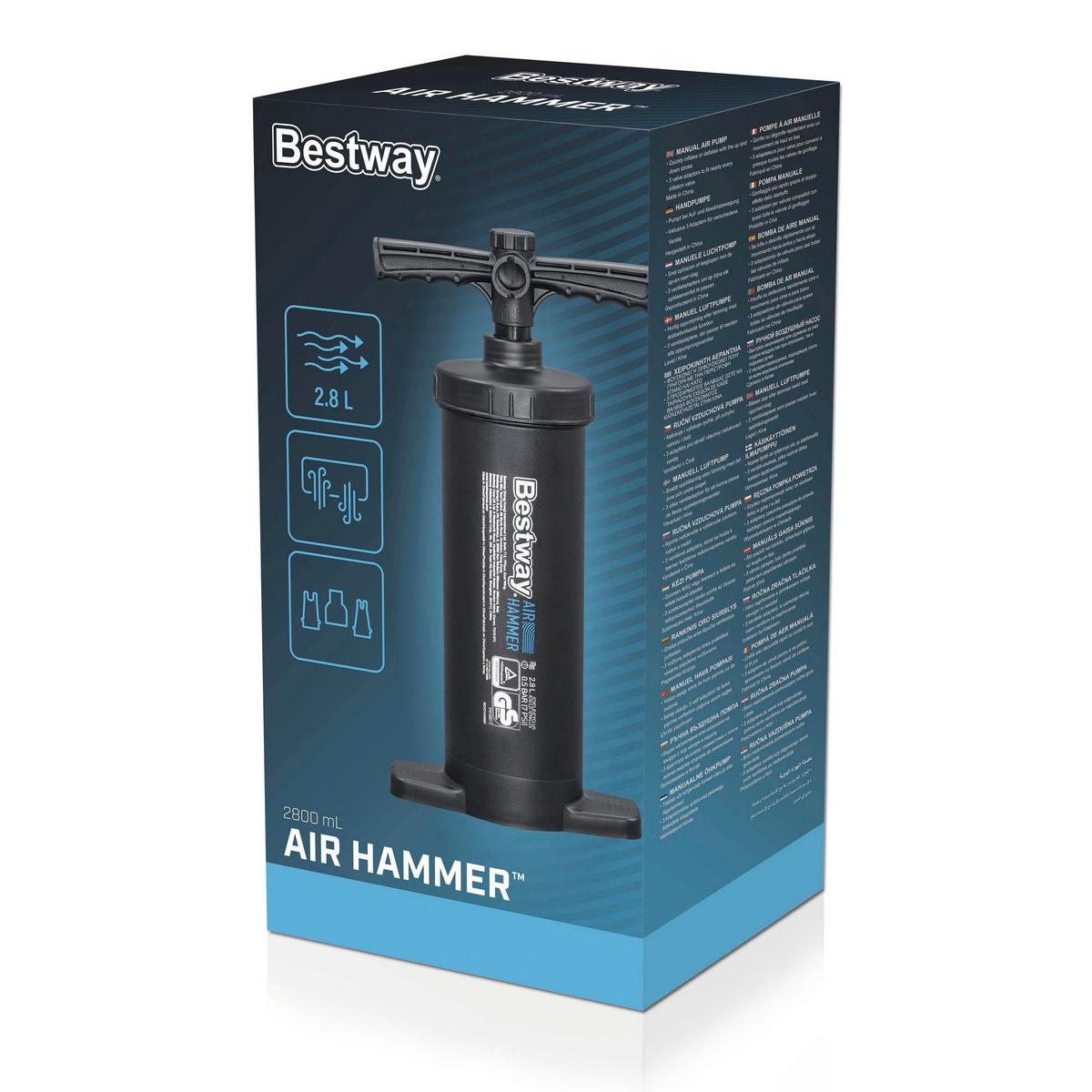 Kézi Pumpa Air Hammer - fekete, Basics, fém