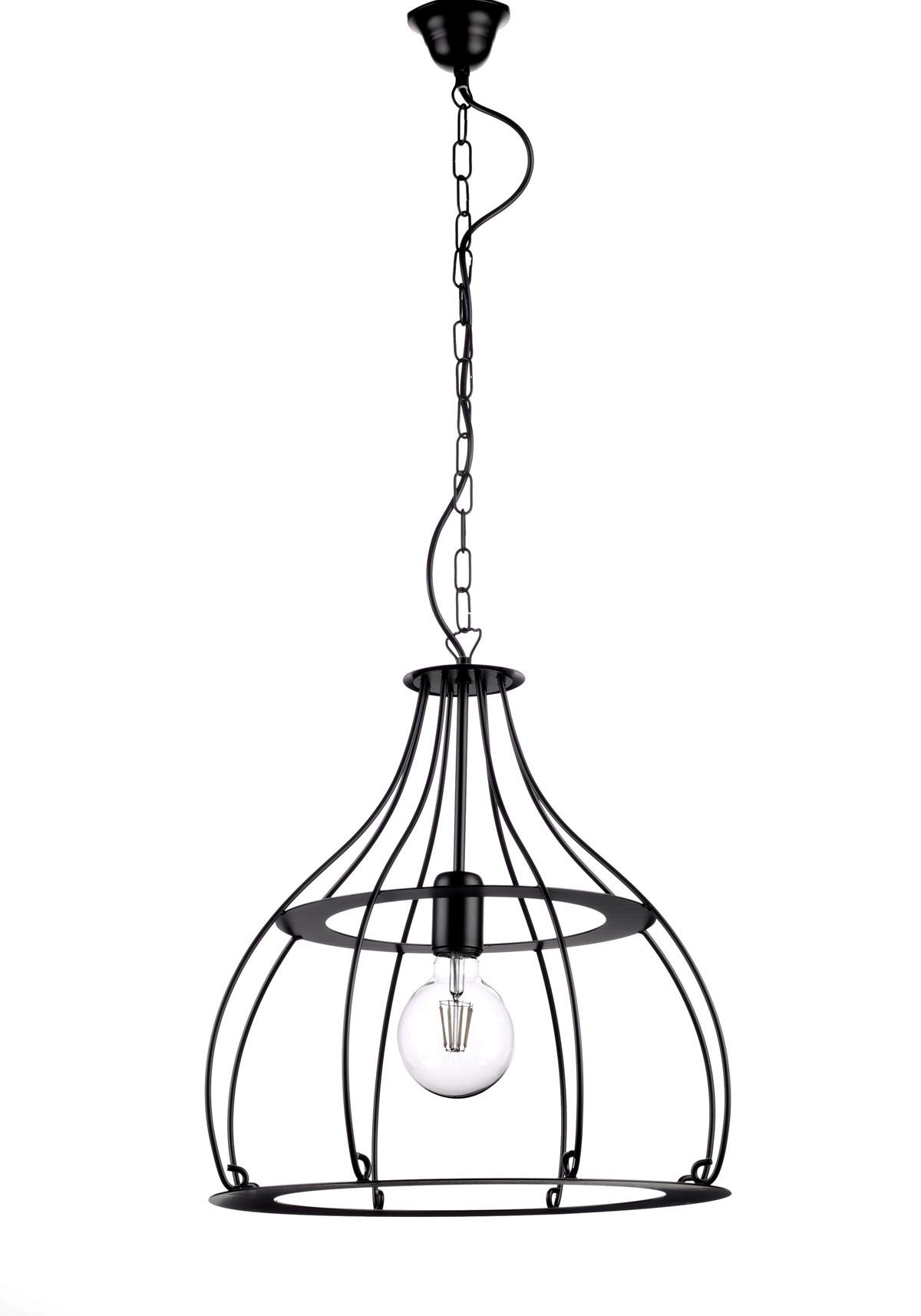 Hängeleuchte 4913/Sn - Schwarz, KONVENTIONELL, Metall (40/90cm)