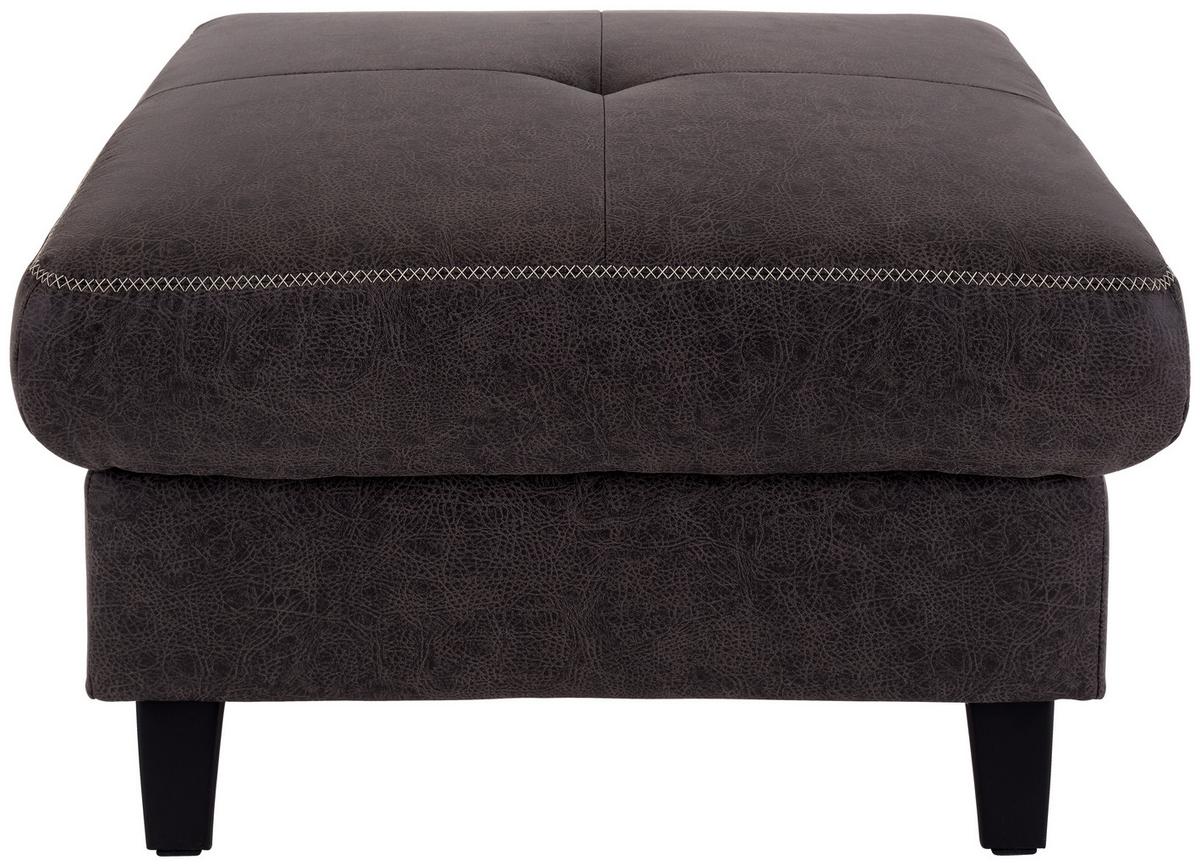 TABURETKA VARESE - čierna/antracitová, Modern, kov/textil (78/49/69cm) - James Wood