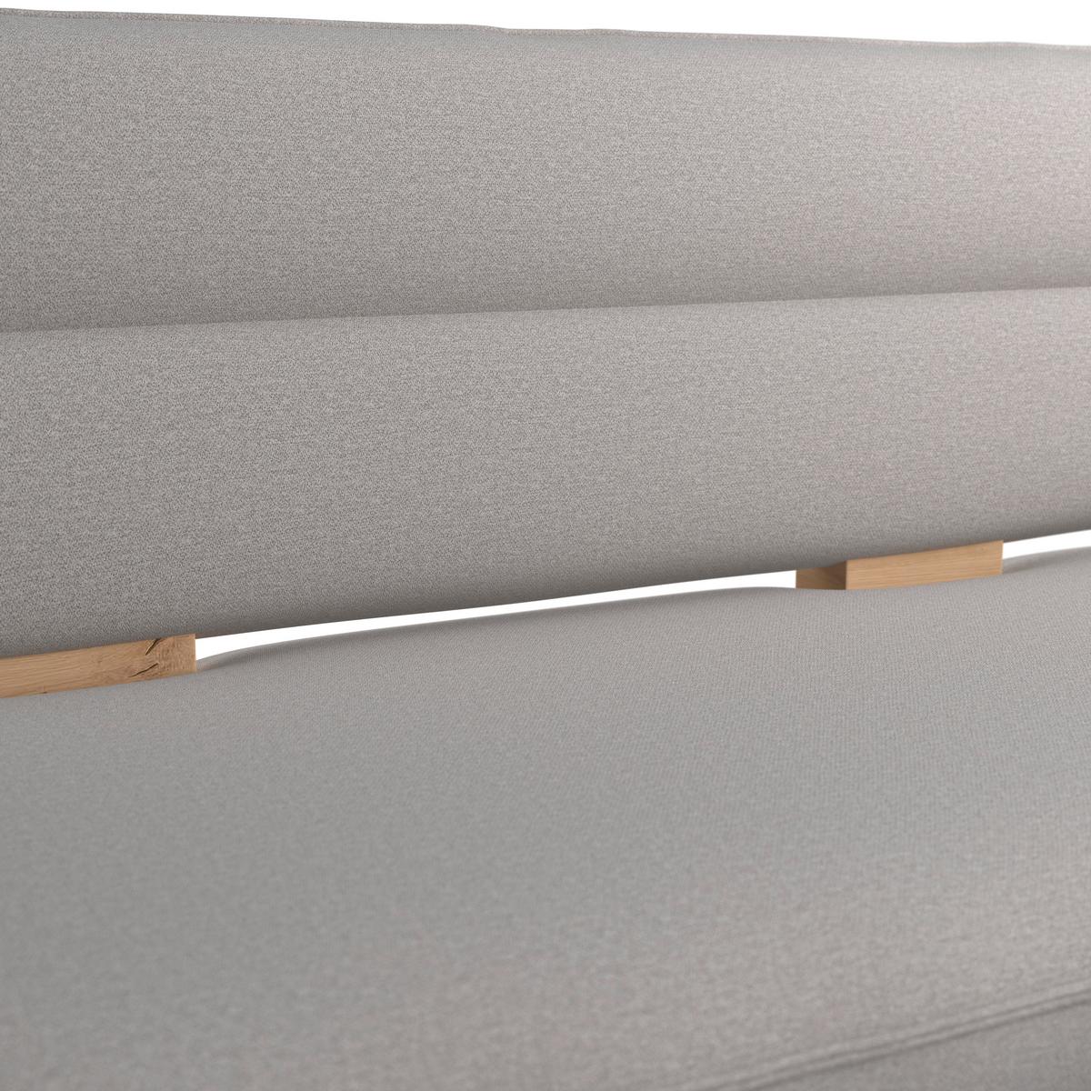 Eckbank Beluna Ii Webstoff Hellgrau, B: 232cm - Eichefarben/Hellgrau, KONVENTIONELL, Holz/Textil (232/170cm) - James Wood