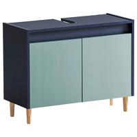 Waschbeckenunterschrank Lovis Wbu 800 - Eschefarben/Dunkelblau, MODERN, Holzwerkstoff (80,0/60,0/33,0cm) - MID.YOU