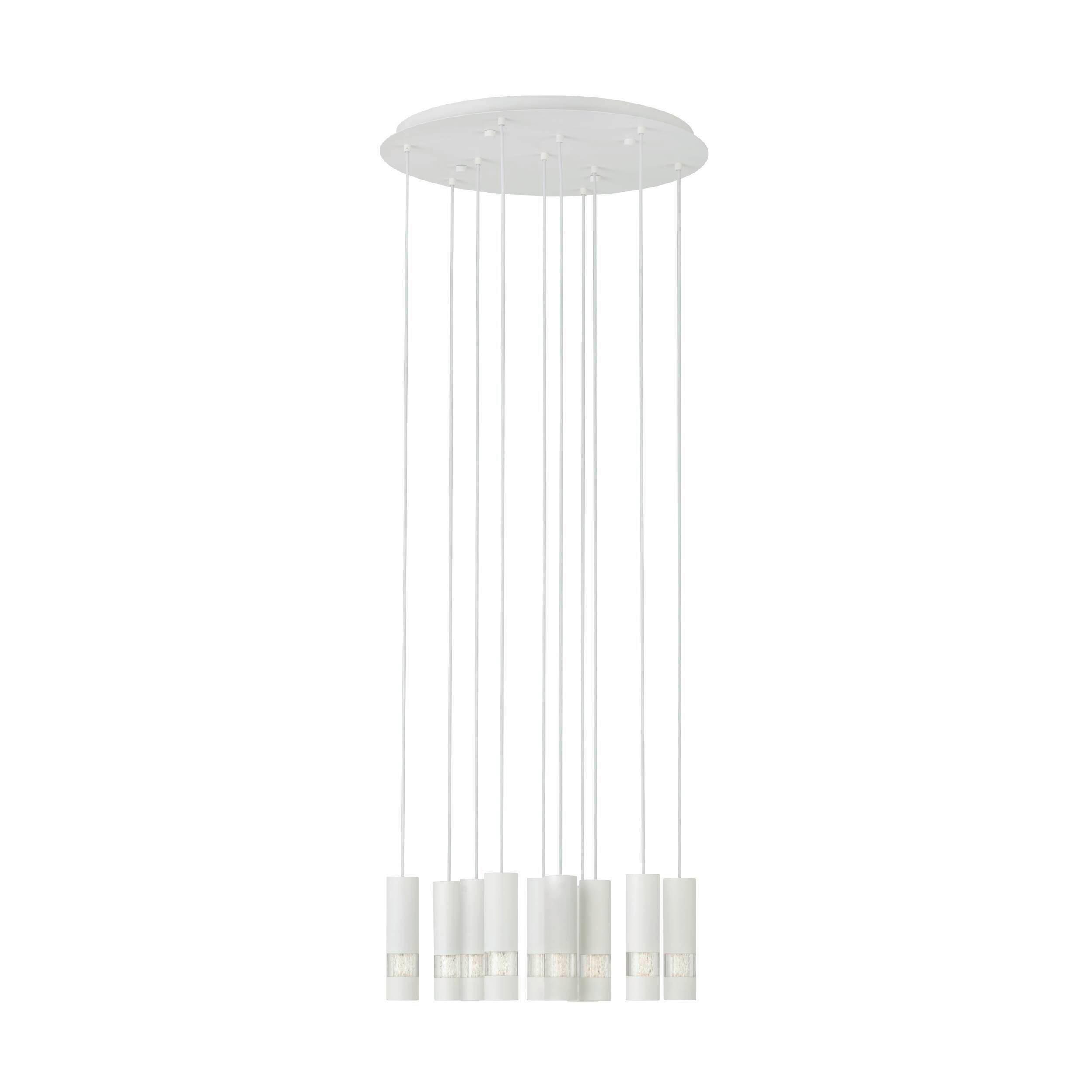 Hängeleuchte 39704_bernabeta - Weiß, Design, Kunststoff/Metall (58/150cm) - Eglo