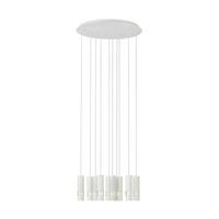 Hängeleuchte 39704_bernabeta - Weiß, Design, Kunststoff/Metall (58/150cm) - Eglo