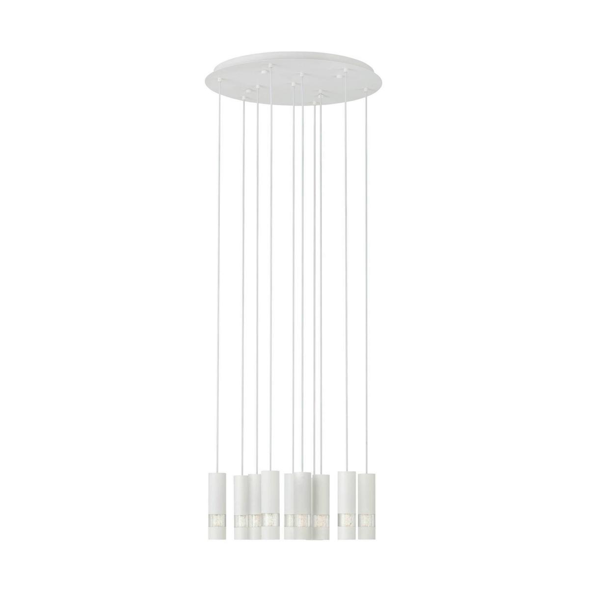 Hängeleuchte 39704_bernabeta - Weiß, Design, Kunststoff/Metall (58/150cm) - Eglo