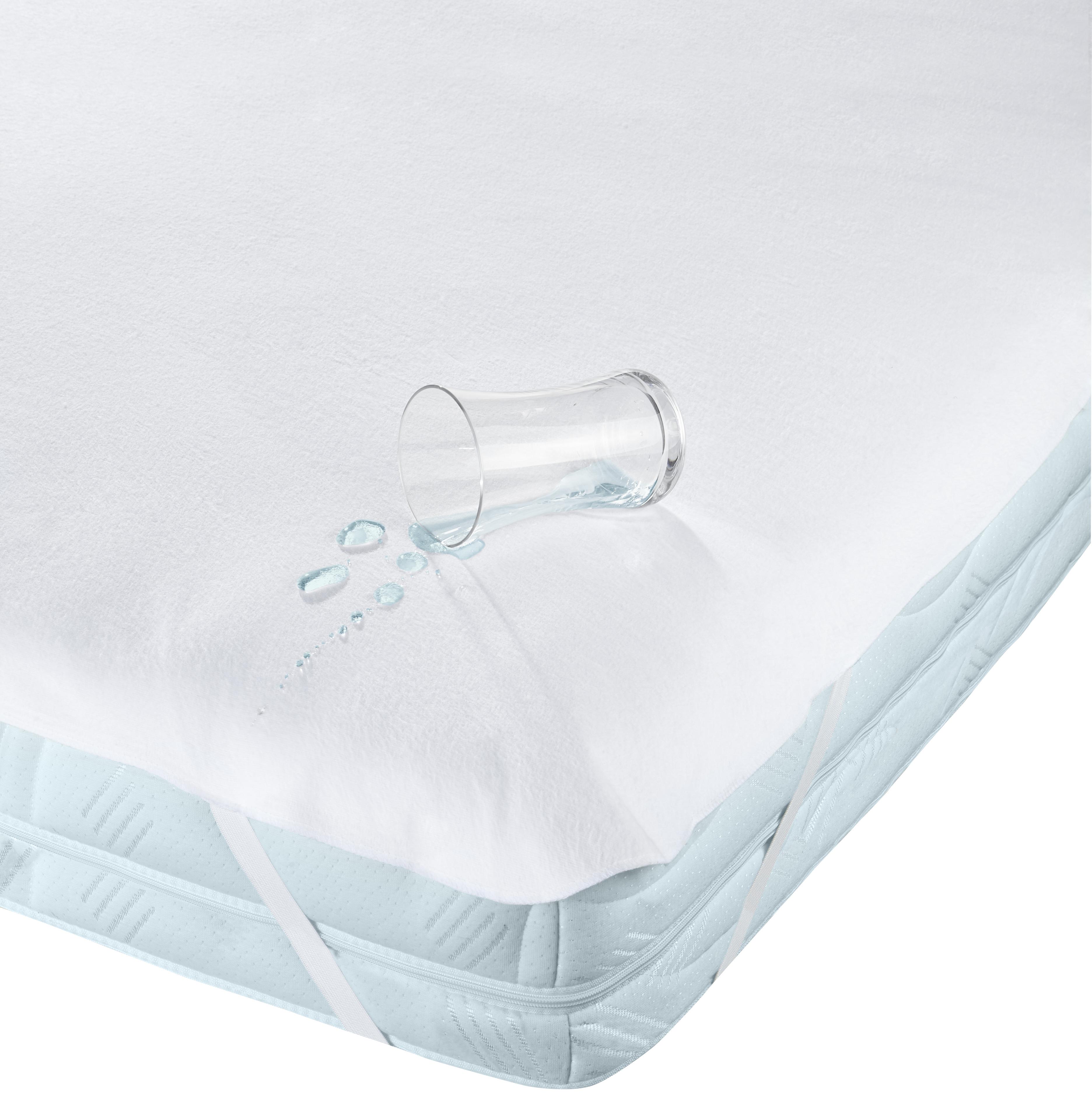 Matratzenschoner Silke Ele 180x200 Cm Baumwolle - Weiß, KONVENTIONELL, Textil (180/200cm) - Ele