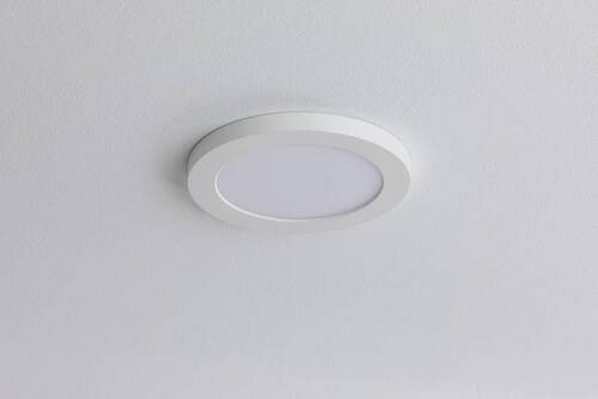 LED-Deckenleuchte Ø 11,6 cm Weiß Rund - Weiß, Basics, Kunststoff (11,6cm) - Paulmann
