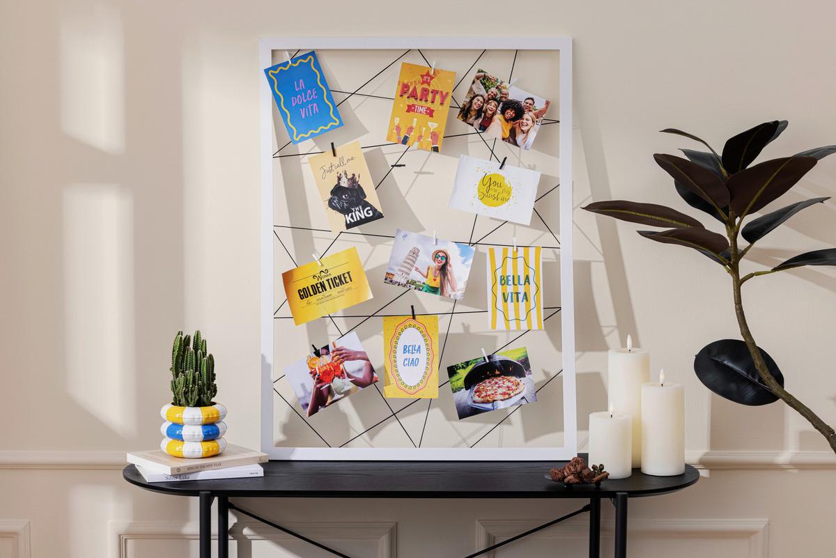 Bilderrahmen Else - Weiß, KONVENTIONELL, Glas/Holz (76,5/56,5cm) - Luca Bessoni