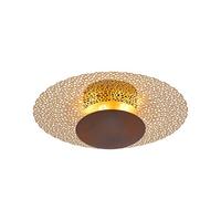 LED-DECKENLEUCHTE 6551-48 NEVIS - Rostfarben, Design, Metall (45/45/16cm) - Paul Neuhaus