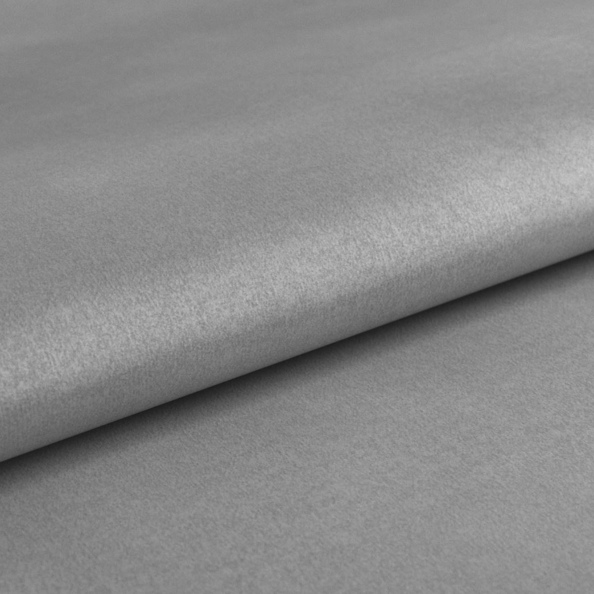 Rohová sedačka ADRIA, obojstranná, sivý zamat - sivá, Modern, textil (213/308cm) - Luca Bessoni