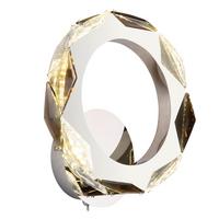 LED-Wandleuchte 67318w - Klar/Chromfarben, Design, Glas/Metall (24/25,5/10cm) - Globo