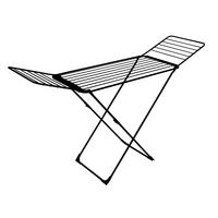 Wäschetrockner Swan Plus - Schwarz, Basics, Metall (60/11,5/130cm)