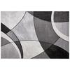 Webteppich Anthrazit Alexa 140x80 cm - Anthrazit, MODERN, Textil (80/140cm) - Luca Bessoni