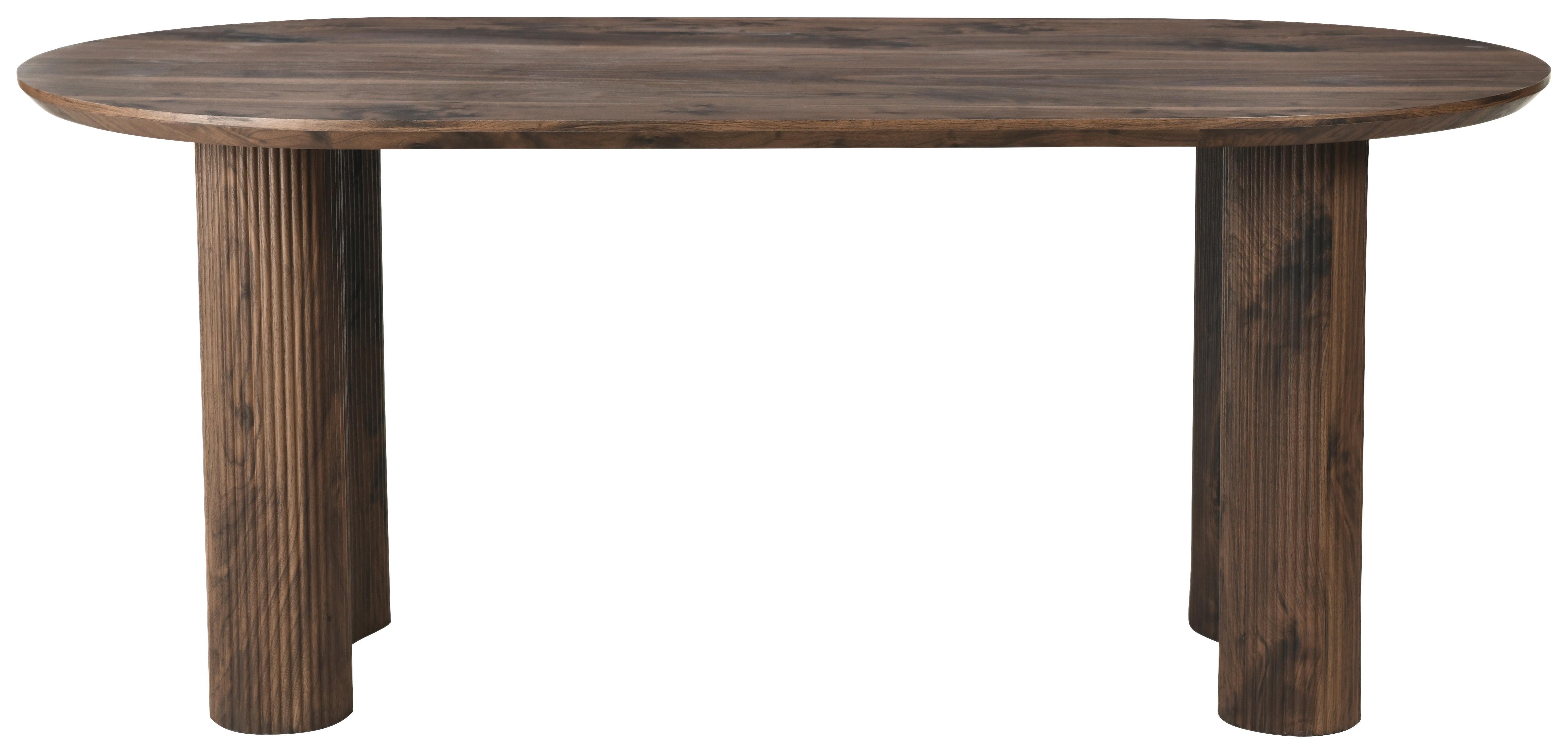 Esstisch Edda Walnussfarben L: 180 cm - Walnussfarben, Basics, Holzwerkstoff (180/90/75cm) - Livetastic