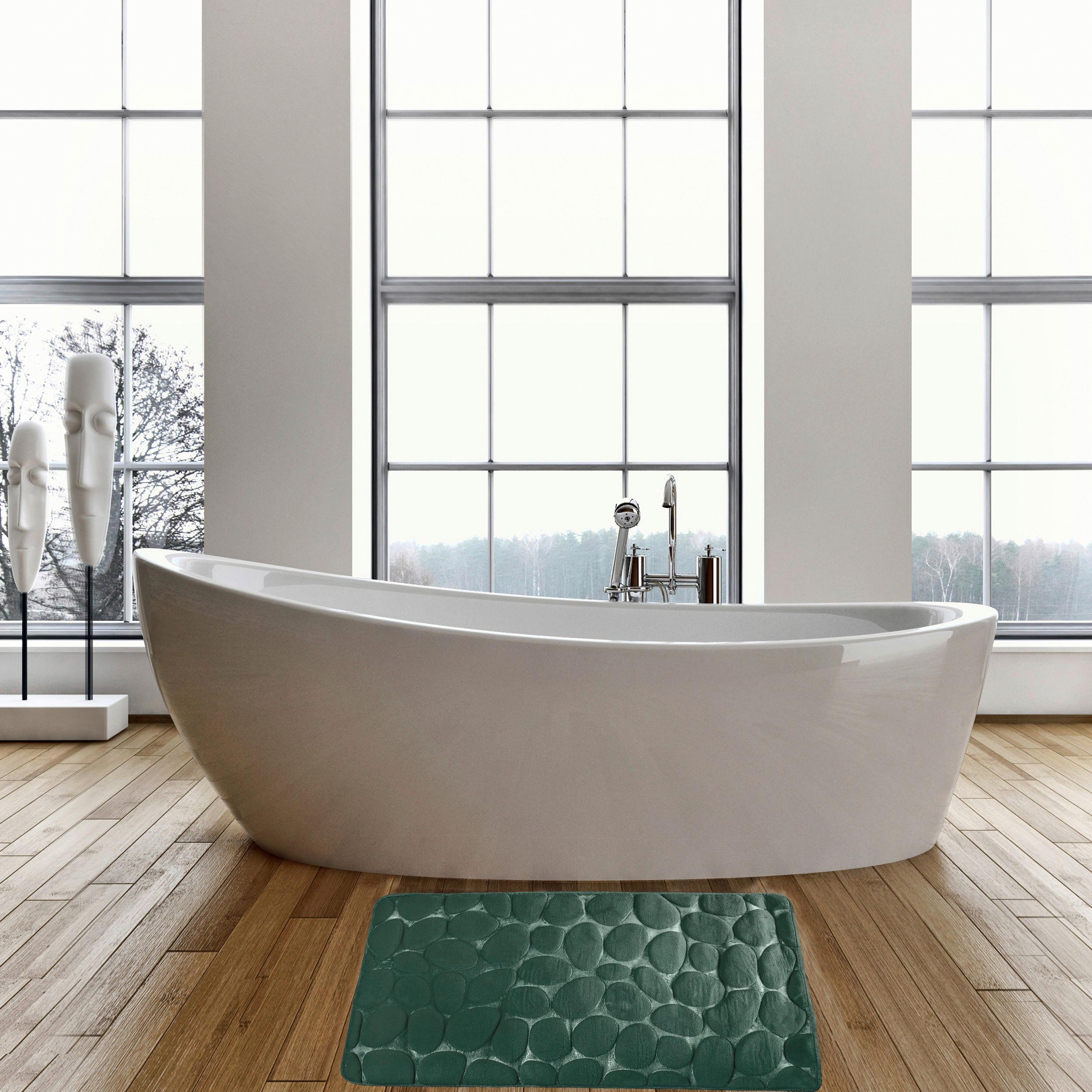 Badteppich Grün 50/80 cm - Grün, KONVENTIONELL, Textil (50/80cm) - Spirella