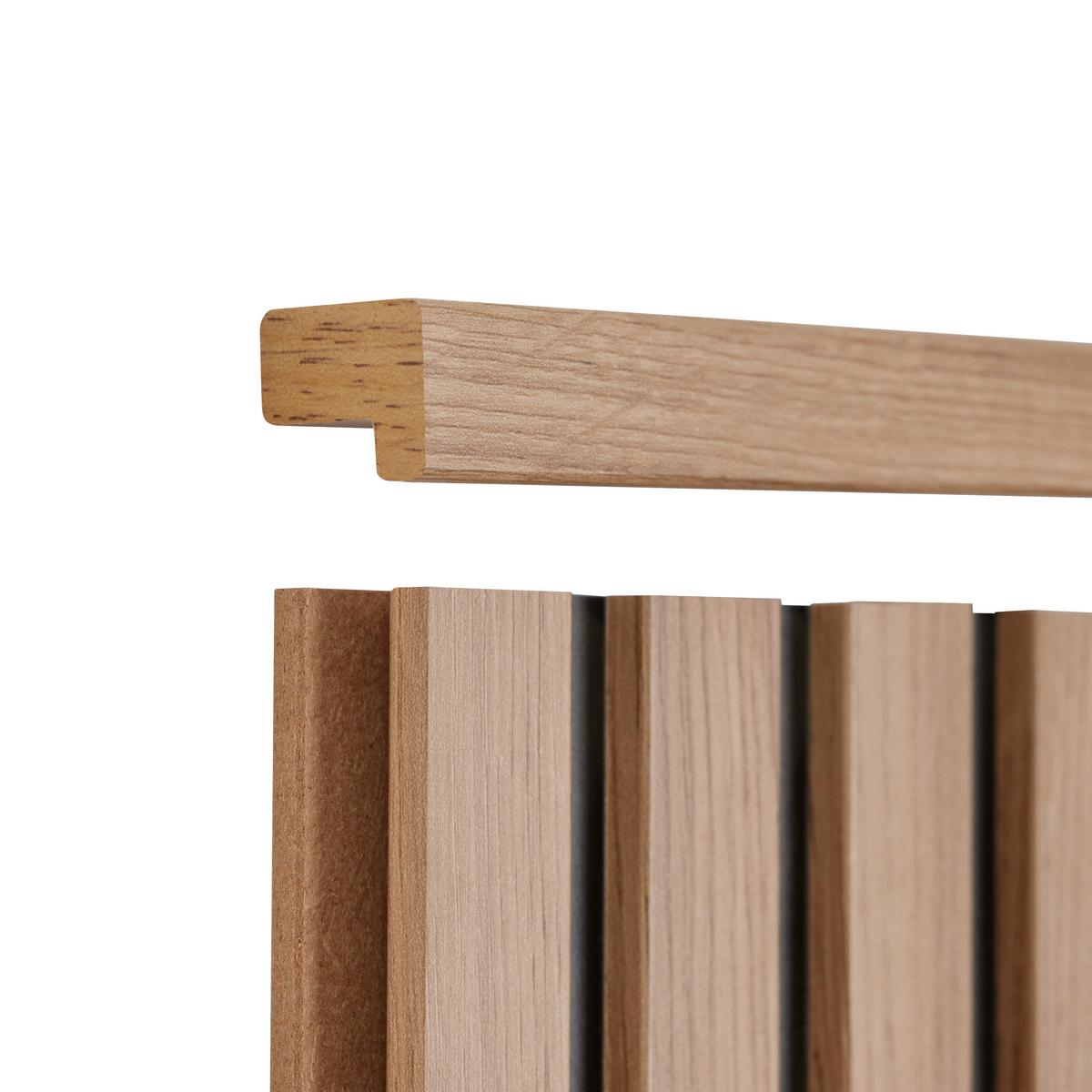 Nástěnný panel Anna vr.ukončovacej lišty, 4ks/sada - dub artisan, Moderní, kompozitní dřevo (74,4/119/1,2cm) - Based