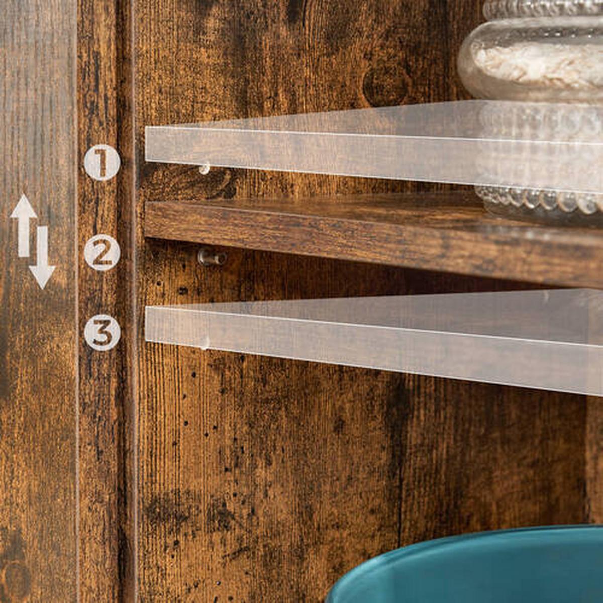 Kommode B: 70 Cm Braun/schwarz - Schwarz/Braun, Trend, Holzwerkstoff/Metall (70/80/30cm) - Boxxx