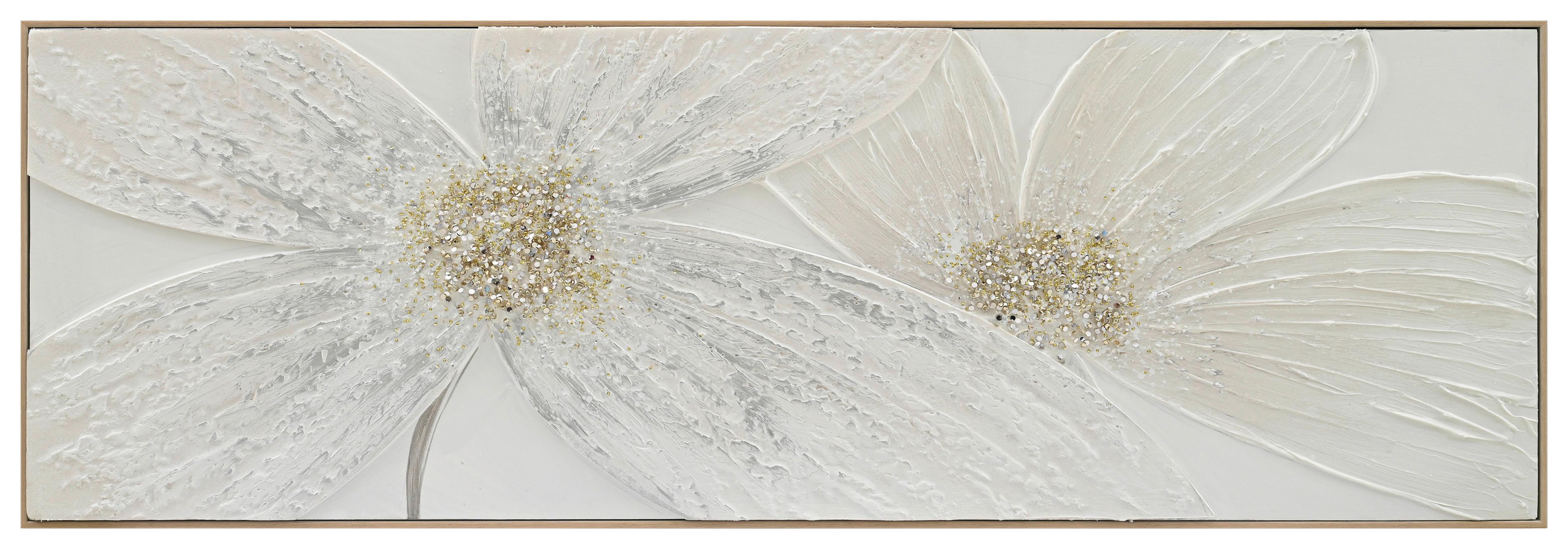 Obraz na plátně 152/52cm - přírodní barvy/šedobílá, Moderní, dřevo/textil (152/52/4,5cm) - Mömax