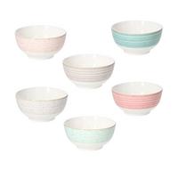 Müslischalenset Iris Bamboo 6-Tlg. Keramik Multicolor - Greige/Beige, Basics, Keramik (14cm) - Tognana