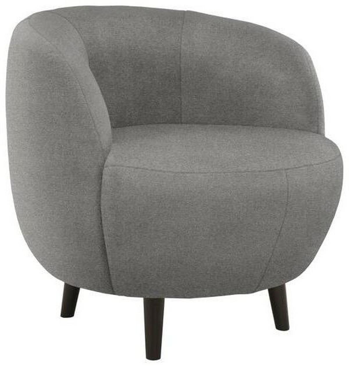 Sessel Looks Xiv - Graubraun/Schwarz, Design, Textil (72/72/76cm) - LOOKS by W.Joop