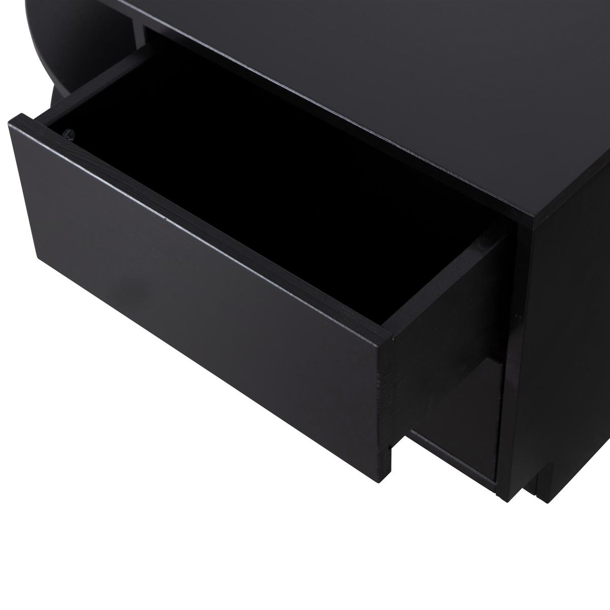 Lowboard Finca Schwarz B: 78cm - Schwarz, Design, Holz (78/40/40cm) - Livetastic