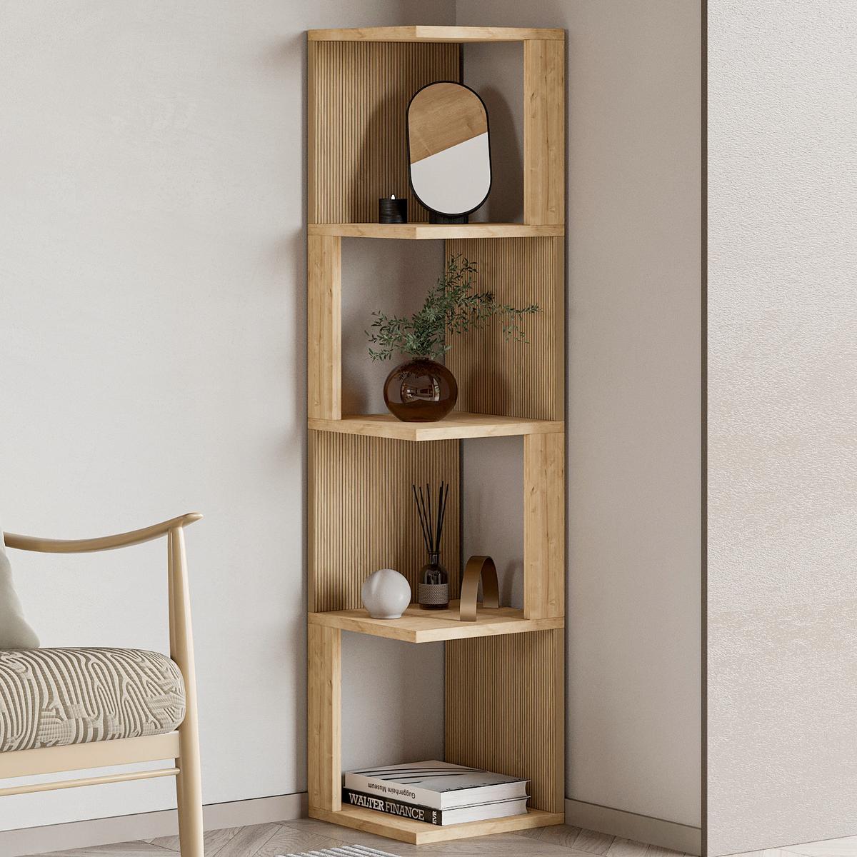 Regal Herry Eichefarben B: 30 cm - Eichefarben, Design, Holzwerkstoff (30/128/30cm) - Livetastic