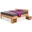 Bett Azurro 160x200cm Eiche Wotan - Eichefarben/Weiß, MODERN, Holzwerkstoff (204/75/165cm)