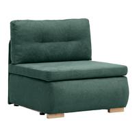 Rozkládací křeslo MODENA, tmavě zelená - černá/tmavě zelená, textil/plast (89/88/90cm) - Based