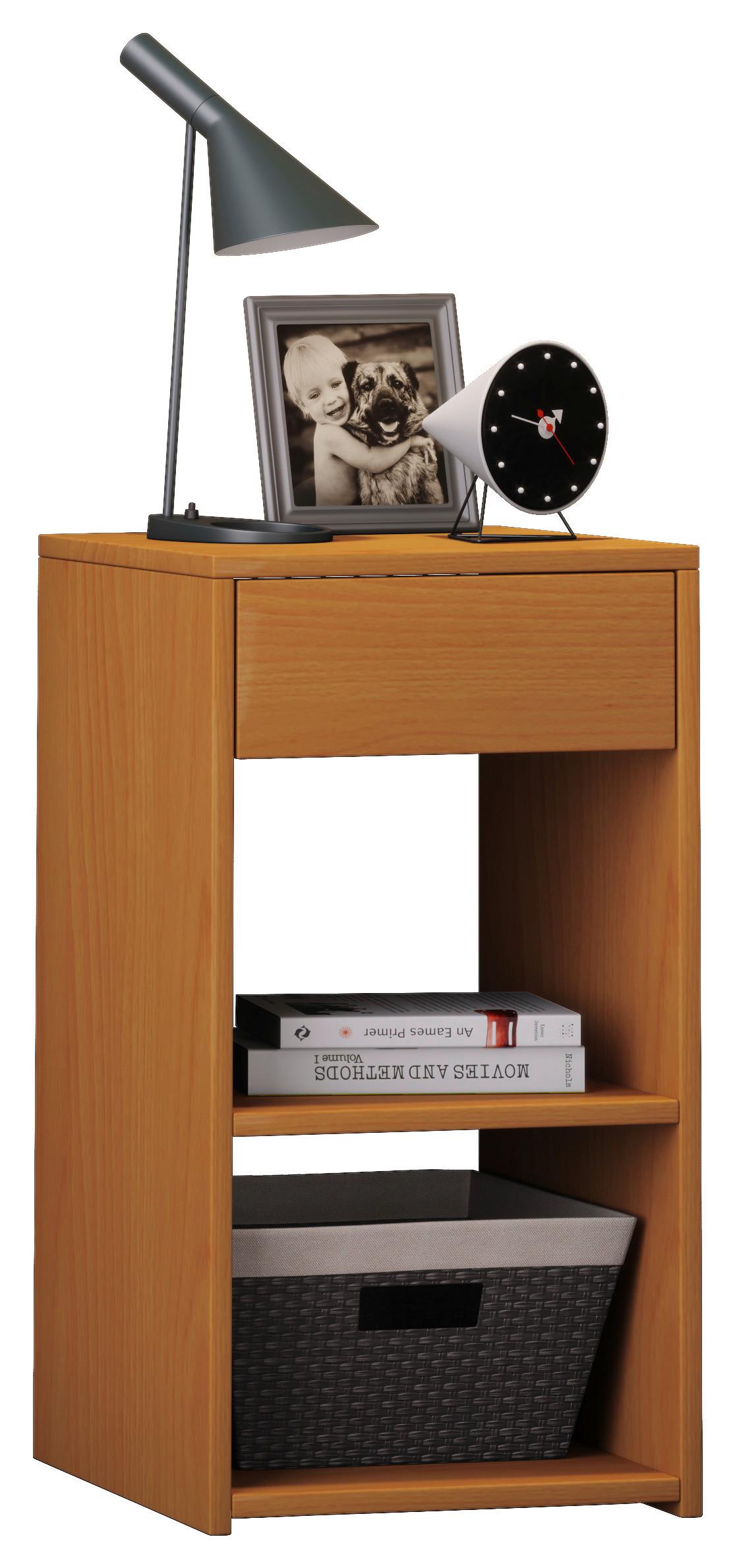 Odkladací Stolík Sledo Maxi Buk - farby buka, Konvenčný, kompozitné drevo (35/65/35cm) - MID.YOU