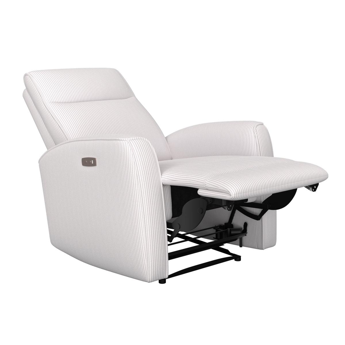 Fernsehsessel Leon beige mit Relaxfunktion - Beige/Schwarz, Basics, Holz/Kunststoff (80/102/96cm) - Ondega
