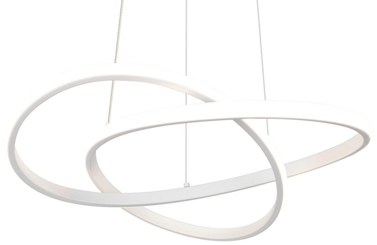 ZÁVĚSNÉ LED SVÍTIDLO MAXIMILIAN - bílá, Konvenční, kov/plast (50/150cm) - Mömax