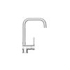 Küchenarmatur Sistant Stockholm - Chromfarben, Basics, Metall (5,5/33/23cm) - Sistant