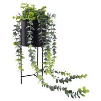 Umelá rastlina JONI - čierna/zelená, Basics, kov/plast (11,8/36,5cm) - Mömax