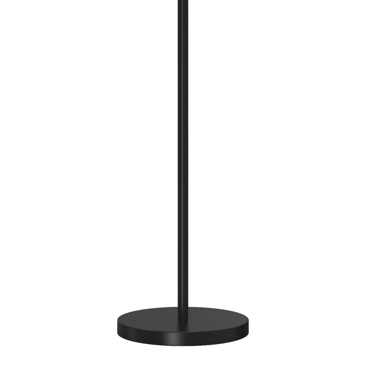 Stehleuchte Paloma Schwarz L: 30 Cm - Schwarz, Design, Glas/Kunststoff (30/30/155cm)
