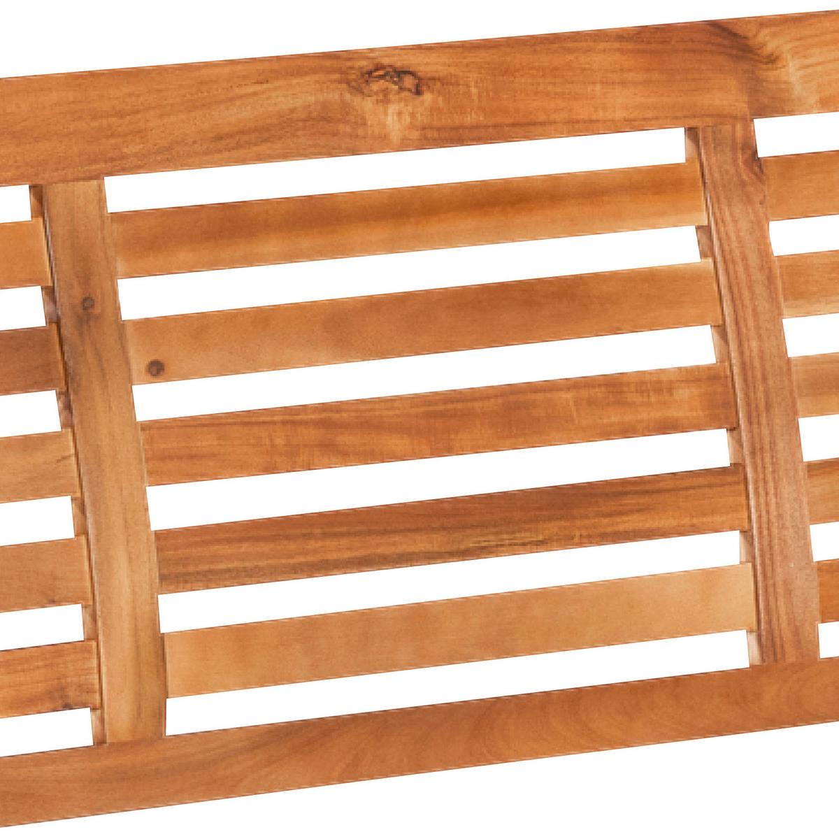 Gartenbank Echtholz 3-sitzer Paraiba Mit Rückenlehne - Akaziefarben, ROMANTIK / LANDHAUS, Holz (161/92/62cm) - Gardenson