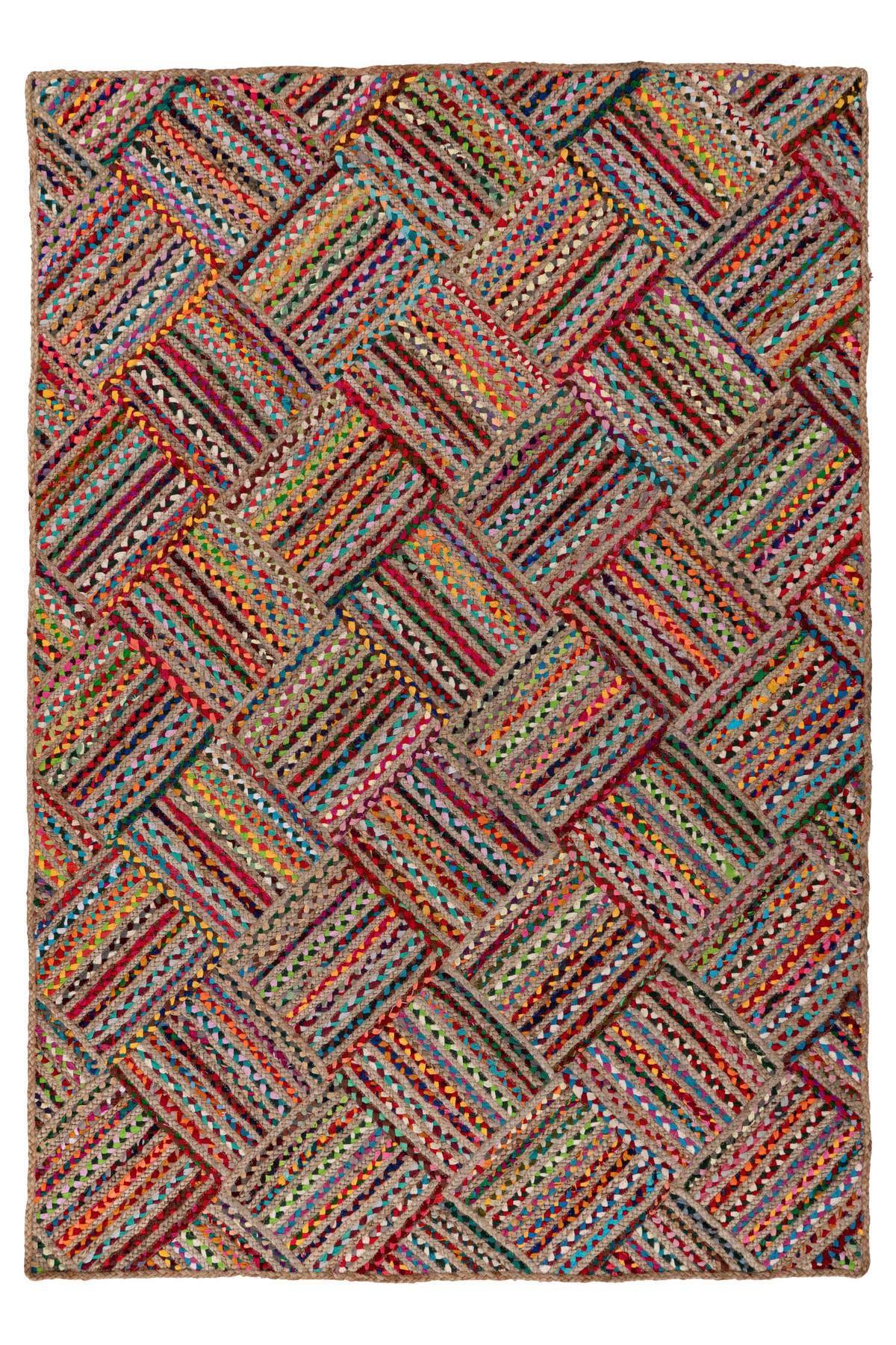Flachwebteppich My Cancun 330 Multi 80x150 - Rot/Multicolor, Basics, Textil (80/150cm) - Obsession