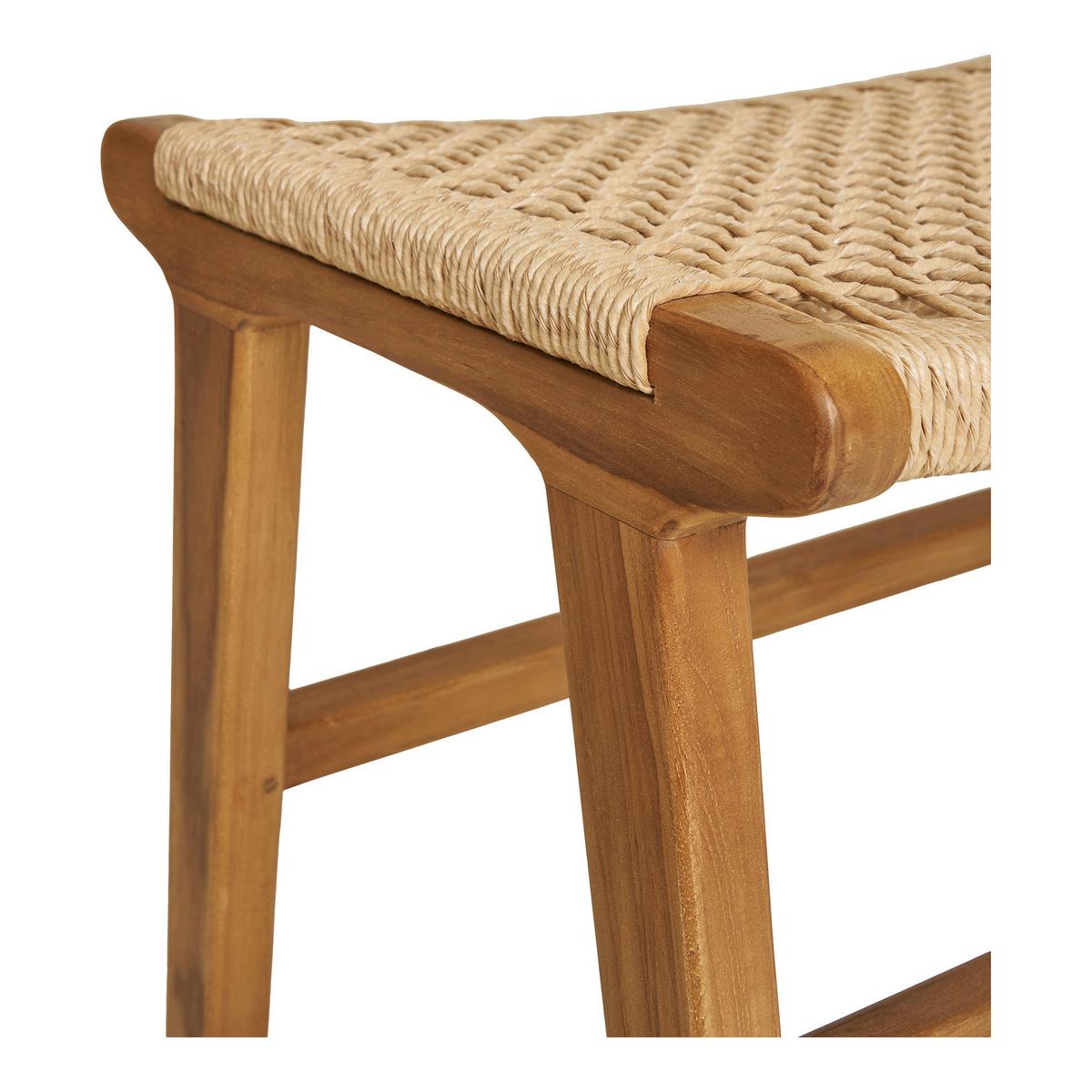 Hocker Derby Natur, B/h/t: 60x42x40cm - Naturfarben/Teakfarben, Basics, Kunststoff (60/42/40cm)