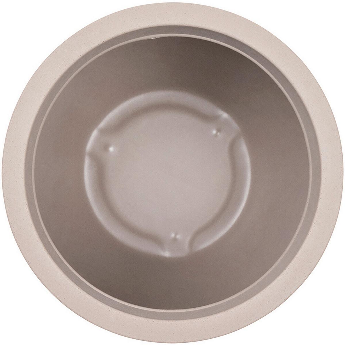 PFLANZENTOPF Taupe D: 50 cm - Taupe, Basics, Kunststoff (50/38,5cm) - Siena Garden
