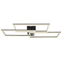 Led Mennyezeti Lámpa 67247-58 - fekete/opál, Design, műanyag/fém (90/40/8cm) - Globo