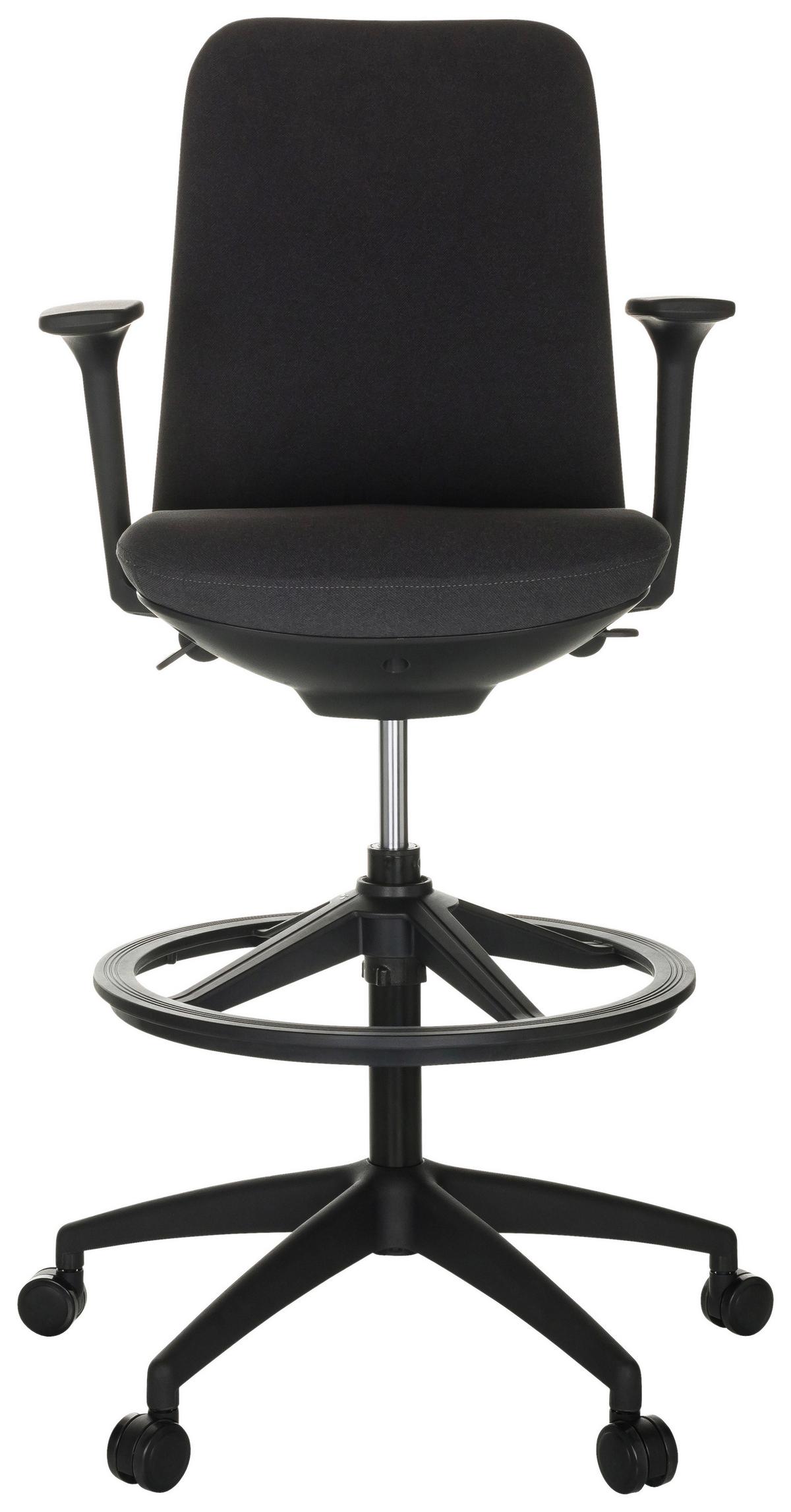 Drehstuhl Nestora Work - Schwarz, Basics, Kunststoff/Textil (73/115-140/73cm) - MID.YOU