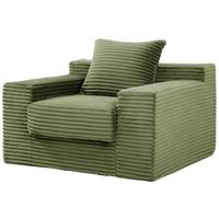 Sessel Astra Grün B: 106 Cm - Grün, Design, Textil (106/60/100cm) - P & B